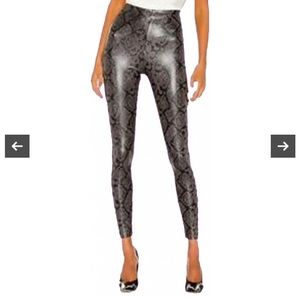 7 for all mankind snakeskin leggings